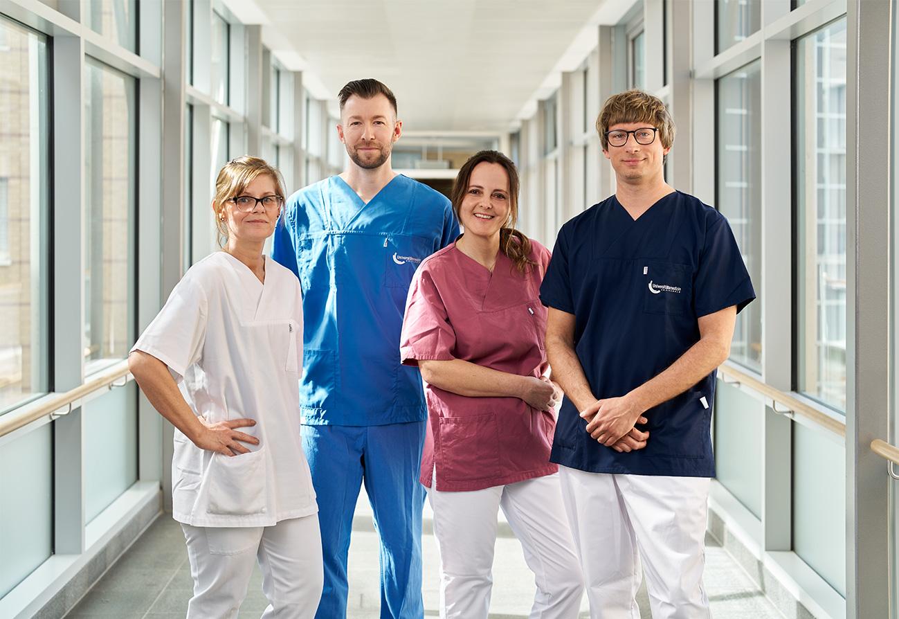 Pflegekräfte im FlexHafen der Universitätsmedizin Greifswald